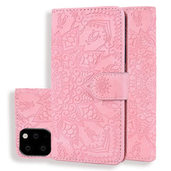 Calf Pattern Double Folding Design Embossed Leather Case with Wallet & Holder & Card Slots, for iPhone 11 Pro Max (6.5 inch)
