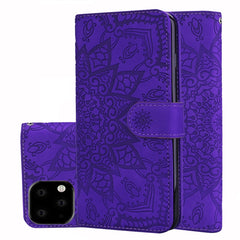Calf Pattern Double Folding Design Embossed Leather Case with Wallet & Holder & Card Slots, for iPhone 11 Pro Max (6.5 inch)