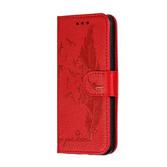 Feather Pattern Litchi Texture Horizontal Flip Leather Case with Wallet & Holder & Card Slots, For iPhone SE 2022 / SE 2020 / 8 / 7, For iPhone 7 Plus / 8 Plus, For iPhone 11 Pro, For iPhone 11, For iPhone 11 Pro Max, For iPhone XS /X