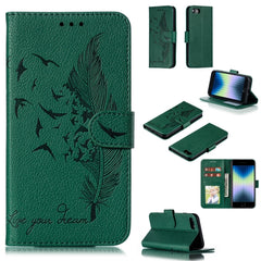 Feather Pattern Litchi Texture Horizontal Flip Leather Case with Wallet & Holder & Card Slots, For iPhone SE 2022 / SE 2020 / 8 / 7, For iPhone 7 Plus / 8 Plus, For iPhone 11 Pro, For iPhone 11, For iPhone 11 Pro Max, For iPhone XS /X