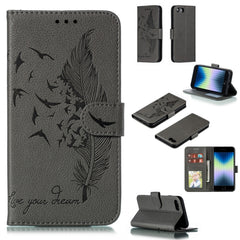 Feather Pattern Litchi Texture Horizontal Flip Leather Case with Wallet & Holder & Card Slots, For iPhone SE 2022 / SE 2020 / 8 / 7, For iPhone 7 Plus / 8 Plus, For iPhone 11 Pro, For iPhone 11, For iPhone 11 Pro Max, For iPhone XS /X