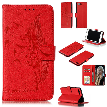 Feather Pattern Litchi Texture Horizontal Flip Leather Case with Wallet & Holder & Card Slots, For iPhone SE 2022 / SE 2020 / 8 / 7, For iPhone 7 Plus / 8 Plus, For iPhone 11 Pro, For iPhone 11