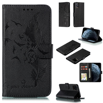 Feather Pattern Litchi Texture Horizontal Flip Leather Case with Wallet & Holder & Card Slots, For iPhone SE 2022 / SE 2020 / 8 / 7, For iPhone 7 Plus / 8 Plus, For iPhone 11 Pro, For iPhone 11