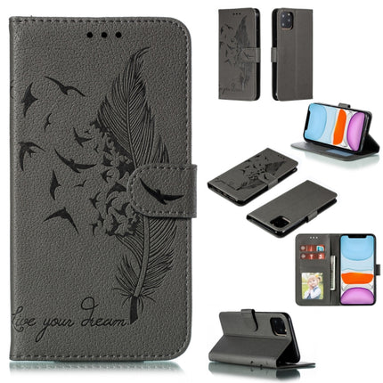 Feather Pattern Litchi Texture Horizontal Flip Leather Case with Wallet & Holder & Card Slots, For iPhone SE 2022 / SE 2020 / 8 / 7, For iPhone 7 Plus / 8 Plus, For iPhone 11 Pro, For iPhone 11