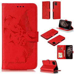 Feather Pattern Litchi Texture Horizontal Flip Leather Case with Wallet & Holder & Card Slots, For iPhone SE 2022 / SE 2020 / 8 / 7, For iPhone 7 Plus / 8 Plus, For iPhone 11 Pro, For iPhone 11, For iPhone 11 Pro Max, For iPhone XS /X