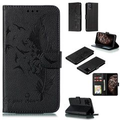 Feather Pattern Litchi Texture Horizontal Flip Leather Case with Wallet & Holder & Card Slots, For iPhone SE 2022 / SE 2020 / 8 / 7, For iPhone 7 Plus / 8 Plus, For iPhone 11 Pro, For iPhone 11, For iPhone 11 Pro Max, For iPhone XS /X