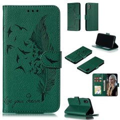 Feather Pattern Litchi Texture Horizontal Flip Leather Case with Wallet & Holder & Card Slots, For iPhone SE 2022 / SE 2020 / 8 / 7, For iPhone 7 Plus / 8 Plus, For iPhone 11 Pro, For iPhone 11, For iPhone 11 Pro Max, For iPhone XS /X