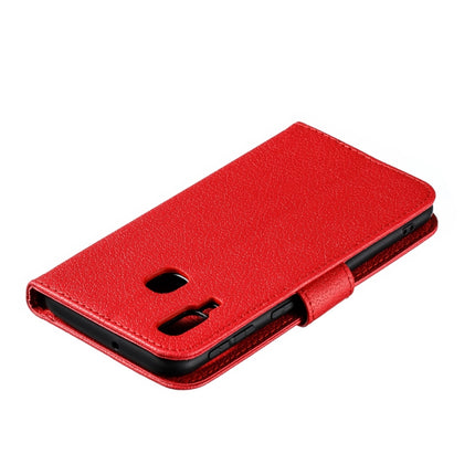 Feather Pattern Litchi Texture Horizontal Flip Leather Case with Wallet & Holder & Card Slots, For Galaxy A40, For Galaxy A50, For Galaxy A60, For Galaxy A70