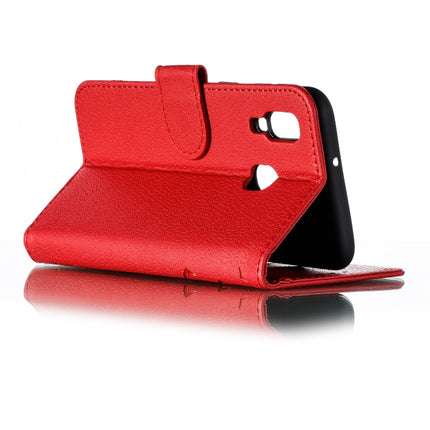 Feather Pattern Litchi Texture Horizontal Flip Leather Case with Wallet & Holder & Card Slots, For Galaxy A40, For Galaxy A50, For Galaxy A60, For Galaxy A70