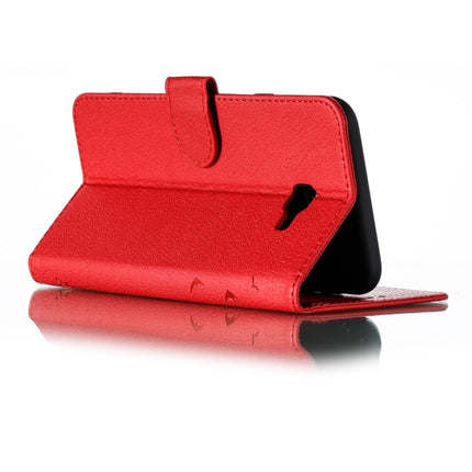 Feather Pattern Litchi Texture Horizontal Flip Leather Case with Wallet & Holder & Card Slots, For Galaxy J4+, For Galaxy J6+, For Galaxy J4 (2018), For Galaxy J6 (2018)