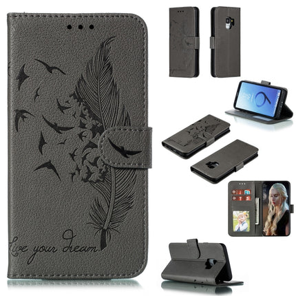 Feather Pattern Litchi Texture Horizontal Flip Leather Case with Wallet & Holder & Card Slots, For Galaxy Note 10, For Galaxy Note 10 +, For Galaxy S9, For Galaxy S9+