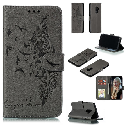 Feather Pattern Litchi Texture Horizontal Flip Leather Case with Wallet & Holder & Card Slots, For Galaxy Note 10, For Galaxy Note 10 +, For Galaxy S9, For Galaxy S9+