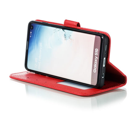 Feather Pattern Litchi Texture Horizontal Flip Leather Case with Wallet & Holder & Card Slots, For Galaxy S10, For Galaxy S10 5G, For Galaxy S10e, For Galaxy S10+