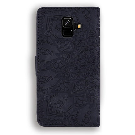 Calf Pattern Double Folding Design Embossed Leather Case with Wallet & Holder & Card Slots, for Galaxy A5 (2018) / A8 (2018), for Galaxy A6 (2018), for Galaxy J8 (2018) / A6+ (2018), for Galaxy A7 (2018), for Galaxy A9 (2018), for Galaxy M10 / A10     ...