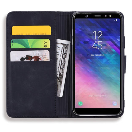 Calf Pattern Double Folding Design Embossed Leather Case with Wallet & Holder & Card Slots, for Galaxy A5 (2018) / A8 (2018), for Galaxy A6 (2018), for Galaxy J8 (2018) / A6+ (2018), for Galaxy A7 (2018), for Galaxy A9 (2018), for Galaxy M10 / A10     ...
