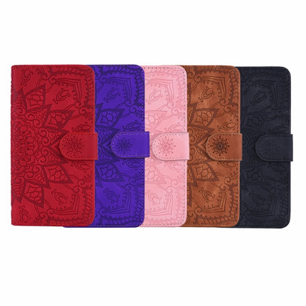 Calf Pattern Double Folding Design Embossed Leather Case with Wallet & Holder & Card Slots, for Galaxy A5 (2018) / A8 (2018), for Galaxy A6 (2018), for Galaxy J8 (2018) / A6+ (2018), for Galaxy A7 (2018), for Galaxy A9 (2018), for Galaxy M10 / A10     ...