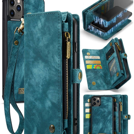 CaseMe-008 Detachable Multifunctional Horizontal Flip Leather Case with Card Slot & Holder & Zipper Wallet & Photo Frame