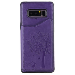Cat Tree Embossing Pattern Shockproof Protective Case with Card Slots & Photo Frame, For Galaxy Note 8, For Galaxy Note 9, For Galaxy Note 10+, For Galaxy Note 10