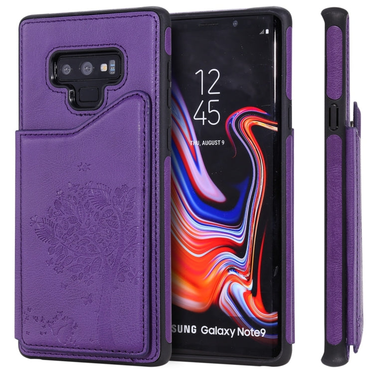 Cat Tree Embossing Pattern Shockproof Protective Case with Card Slots & Photo Frame, For Galaxy Note 8, For Galaxy Note 9, For Galaxy Note 10+, For Galaxy Note 10