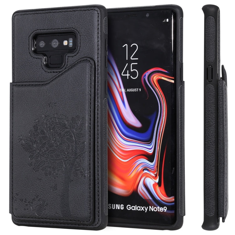 Cat Tree Embossing Pattern Shockproof Protective Case with Card Slots & Photo Frame, For Galaxy Note 8, For Galaxy Note 9, For Galaxy Note 10+, For Galaxy Note 10