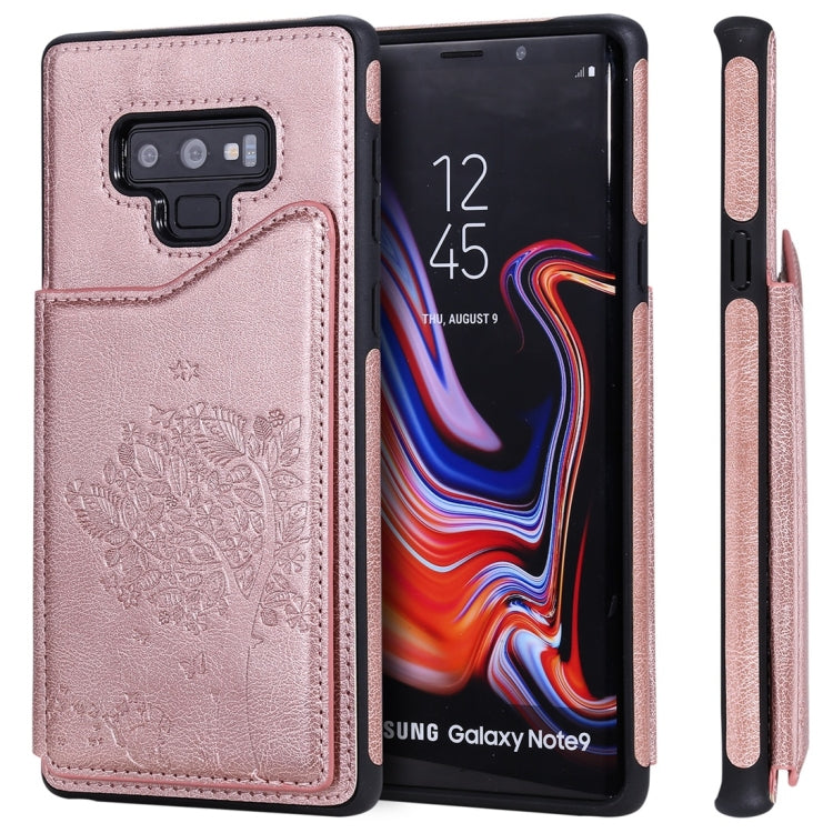 Cat Tree Embossing Pattern Shockproof Protective Case with Card Slots & Photo Frame, For Galaxy Note 8, For Galaxy Note 9, For Galaxy Note 10+, For Galaxy Note 10