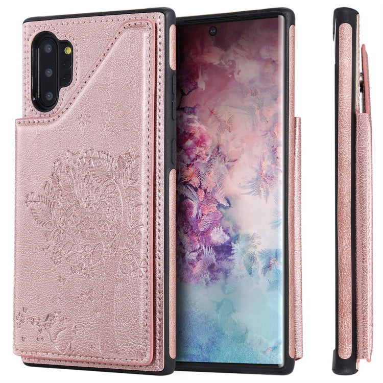 Cat Tree Embossing Pattern Shockproof Protective Case with Card Slots & Photo Frame, For Galaxy Note 8, For Galaxy Note 9, For Galaxy Note 10+, For Galaxy Note 10