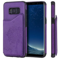 Cat Tree Embossing Pattern Shockproof Protective Case with Card Slots & Photo Frame, For Galaxy S8, For Galaxy S8+, For Galaxy S9, For Galaxy S9+