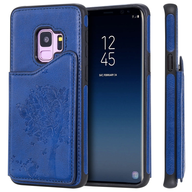 Cat Tree Embossing Pattern Shockproof Protective Case with Card Slots & Photo Frame, For Galaxy S8, For Galaxy S8+, For Galaxy S9, For Galaxy S9+