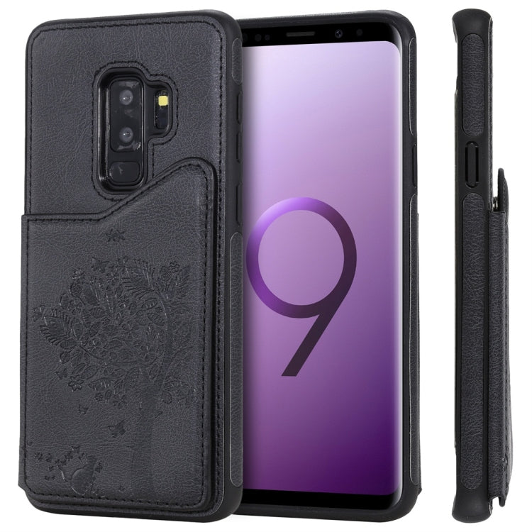 Cat Tree Embossing Pattern Shockproof Protective Case with Card Slots & Photo Frame, For Galaxy S8, For Galaxy S8+, For Galaxy S9, For Galaxy S9+