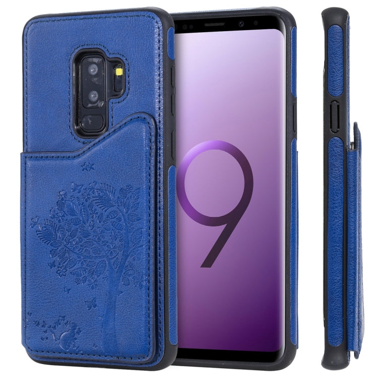 Cat Tree Embossing Pattern Shockproof Protective Case with Card Slots & Photo Frame, For Galaxy S8, For Galaxy S8+, For Galaxy S9, For Galaxy S9+