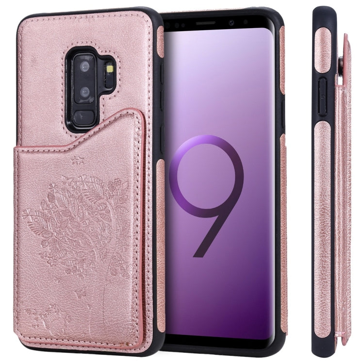 Cat Tree Embossing Pattern Shockproof Protective Case with Card Slots & Photo Frame, For Galaxy S8, For Galaxy S8+, For Galaxy S9, For Galaxy S9+