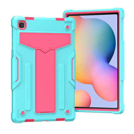 T-shaped Bracket Contrast Color Shockproof PC + Silicone Protective Case, For iPad Air 2022 / 2020 10.9 / iPad Pro 11, For Samsung Galaxy Tab A7 10.4 (2020)