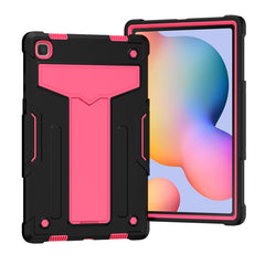 T-shaped Bracket Contrast Color Shockproof PC + Silicone Protective Case, For Samsung Galaxy Tab A7 10.4 (2020), For iPad Air 2022 / 2020 10.9 / iPad Pro 11, For Samsung Galaxy Tab S8 / Galaxy Tab S7 T870 / T875