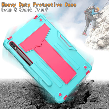 T-förmige Halterung, kontrastfarbene, stoßfeste Schutzhülle aus PC und Silikon, für Samsung Galaxy Tab S6 Lite P610/615, für Huawei MatePad T8, für Huawei MediaPad T5