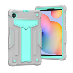 T-shaped Bracket Contrast Color Shockproof PC + Silicone Protective Case, For Samsung Galaxy Tab S6 Lite P610/615, For Huawei MatePad T8, For Huawei MediaPad T5