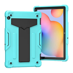 T-shaped Bracket Contrast Color Shockproof PC + Silicone Protective Case, For Samsung Galaxy Tab S6 Lite P610/615, For Huawei MatePad T8, For Huawei MediaPad T5