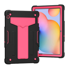 T-shaped Bracket Contrast Color Shockproof PC + Silicone Protective Case, For Samsung Galaxy Tab S6 Lite P610/615, For Huawei MatePad T8, For Huawei MediaPad T5