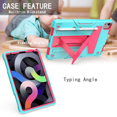 T-shaped Bracket Contrast Color Shockproof PC + Silicone Protective Case, For iPad Air 2022 / 2020 10.9 / iPad Pro 11, For Samsung Galaxy Tab A7 10.4 (2020)
