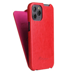 Fierre Shann Retro Oil Wax Texture Vertical Flip PU Leather Case, For iPhone 12 mini, For iPhone 12 / 12 Pro, For iPhone 12 Pro Max