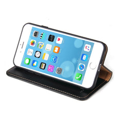 Fierre Shann - Funda de piel sintética con tapa horizontal y textura de piel auténtica con ranuras para tarjetas, soporte y billetera para iPhone 8/7/SE 2020, iPhone 8/7/SE 2022/SE 2020