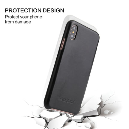 Fierre Shann Business Magnetic Horizontal Flip Genuine Leather Case, For iPhone X / XS, For iPhone XR, For iPhone XS Max, For iPhone 11, For iPhone 11 Pro, For iPhone 11 Pro Max, For iPhone 12 mini, For iPhone 12 / 12 Pro