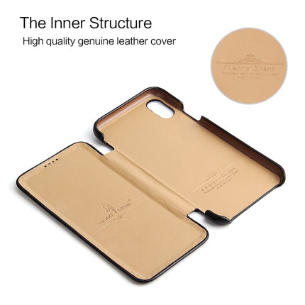 Fierre Shann Business Magnetic Horizontal Flip Genuine Leather Case, For iPhone X / XS, For iPhone XR, For iPhone XS Max, For iPhone 11, For iPhone 11 Pro, For iPhone 11 Pro Max, For iPhone 12 mini, For iPhone 12 / 12 Pro