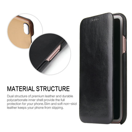Fierre Shann Business Magnetic Horizontal Flip Genuine Leather Case, For iPhone X / XS, For iPhone XR, For iPhone XS Max, For iPhone 11, For iPhone 11 Pro, For iPhone 11 Pro Max, For iPhone 12 mini, For iPhone 12 / 12 Pro
