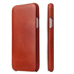 Fierre Shann Business Magnetic Horizontal Flip Genuine Leather Case, For iPhone X / XS, For iPhone XR, For iPhone XS Max, For iPhone 11, For iPhone 11 Pro, For iPhone 11 Pro Max, For iPhone 12 mini, For iPhone 12 / 12 Pro
