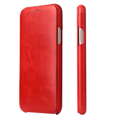 Fierre Shann Business Magnetic Horizontal Flip Genuine Leather Case, For iPhone X / XS, For iPhone XR, For iPhone XS Max, For iPhone 11, For iPhone 11 Pro, For iPhone 11 Pro Max, For iPhone 12 mini, For iPhone 12 / 12 Pro
