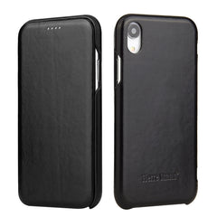 Fierre Shann Business Magnetic Horizontal Flip Genuine Leather Case, For iPhone X / XS, For iPhone XR, For iPhone XS Max, For iPhone 11, For iPhone 11 Pro, For iPhone 11 Pro Max, For iPhone 12 mini, For iPhone 12 / 12 Pro