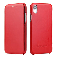 Fierre Shann Business Magnetic Horizontal Flip Genuine Leather Case, For iPhone X / XS, For iPhone XR, For iPhone XS Max, For iPhone 11, For iPhone 11 Pro, For iPhone 11 Pro Max, For iPhone 12 mini, For iPhone 12 / 12 Pro