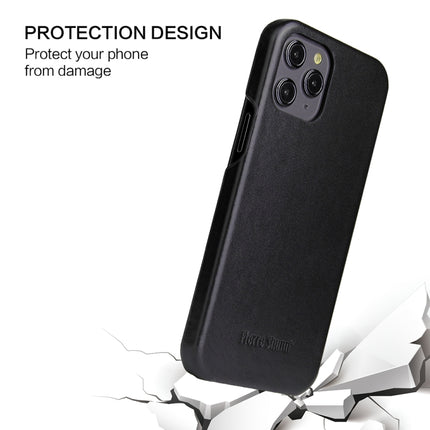Fierre Shann Business Magnetic Horizontal Flip Genuine Leather Case, For iPhone 12 mini, For iPhone 12 / 12 Pro, For iPhone 12 Pro Max