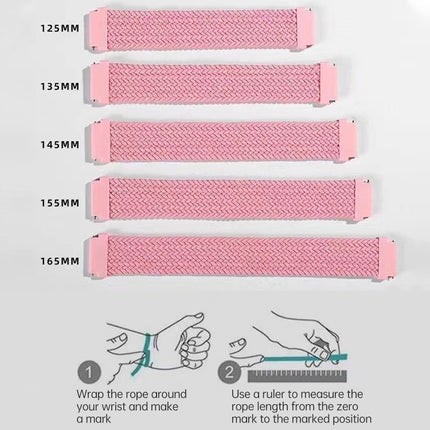 Universal Nylon Weave Replacement Strap Watchband, 22mm