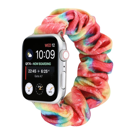 Flannel Hair Ring Replacement Strap Watchband, For Apple Watch Ultra 49mm / Series 8&7 45mm / SE 2&6&SE&5&4 44mm / 3&2&1 42mm, For Apple Watch Series 7 45mm / 6 & SE & 5 & 4 44mm / 3 & 2 & 1 42mm
